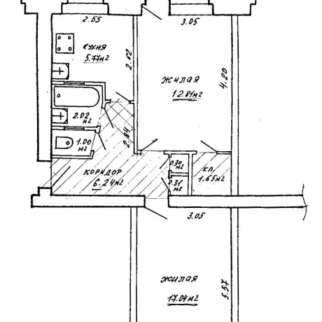 Фотография 2-комнатная квартира по адресу Аэродромная ул., д. 9 - фото 1