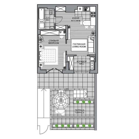 Фотография 2-комнатная квартира по адресу Белградская ул., д. 1 - фото 1