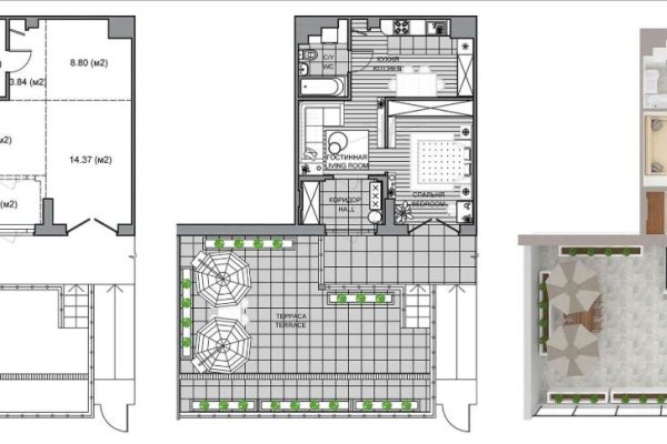 2-комнатная квартира по адресу Белградская ул., д. 1 - фото 1