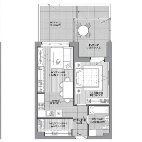 Фотография 2-комнатная квартира по адресу Леонида Щемелёва ул., д. 14 - фото 1