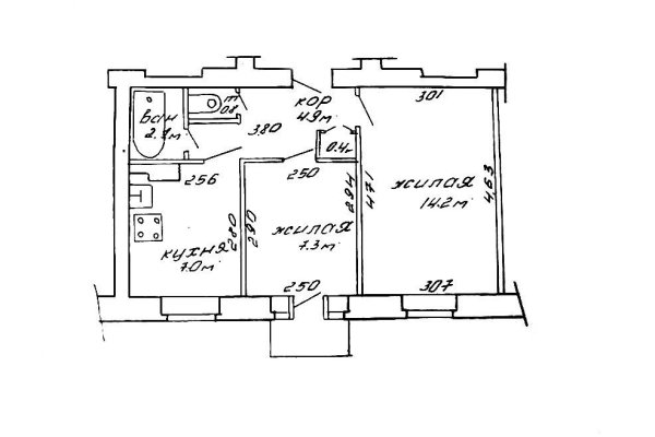 2-комнатная квартира по адресу Нововиленская ул., д. 22 - фото 1