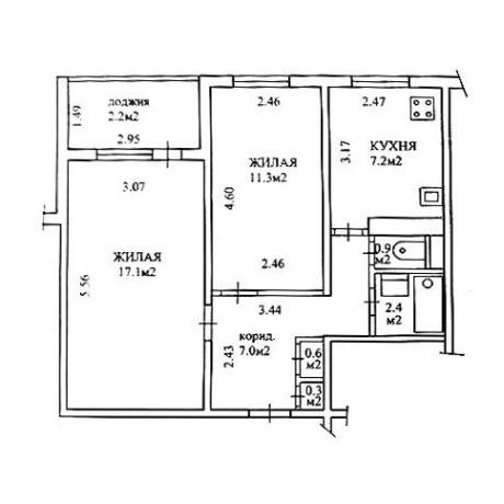 Фотография 2-комнатная квартира по адресу Плеханова ул., д. 121 - фото 1