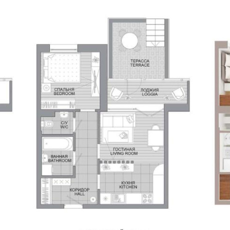 Фотография 2-комнатная квартира по адресу Савицкого ул., д. 1 - фото 1