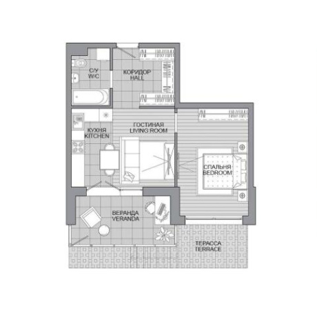 Фотография 2-комнатная квартира по адресу Савицкого ул., д. 8 - фото 1