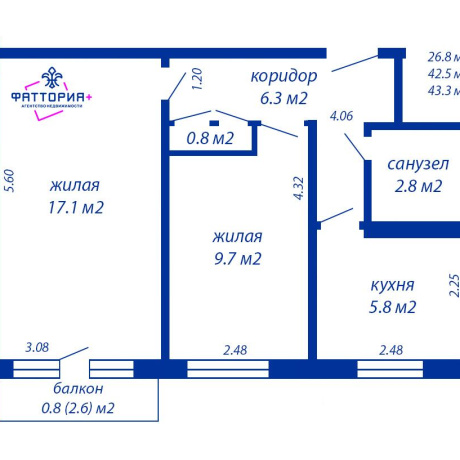 Фотография 2-комнатная квартира по адресу Ванеева ул., д. 16 - фото 1