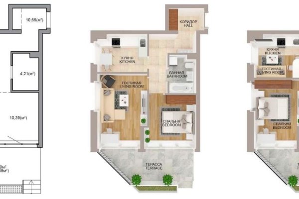 3-комнатная квартира по адресу Аэродромная ул., д. 24 - фото 1