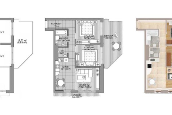 3-комнатная квартира по адресу Игоря Лученка ул., д. 8 - фото 1