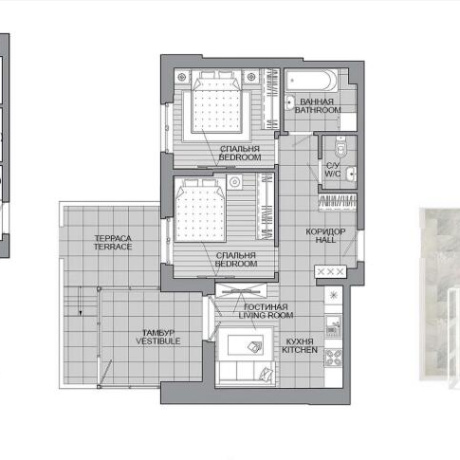 Фотография 3-комнатная квартира по адресу Леонида Щемелёва ул., д. 14 - фото 1