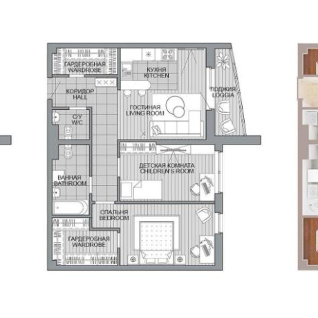 Фотография 3-комнатная квартира по адресу Леонида Щемелёва ул., д. 18 - фото 1