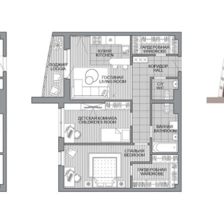 Фотография 3-комнатная квартира по адресу Леонида Щемелёва ул., д. 18 - фото 1