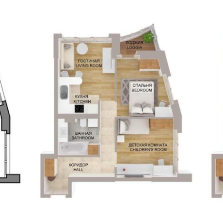 Фотография 3-комнатная квартира по адресу Мира просп., д. 18 - фото 1