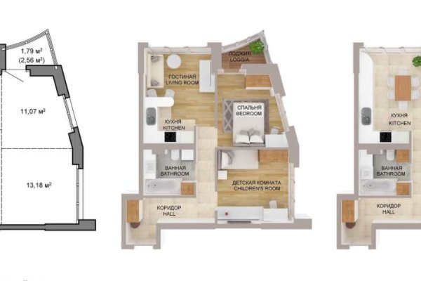 3-комнатная квартира по адресу Мира просп., д. 18 - фото 1