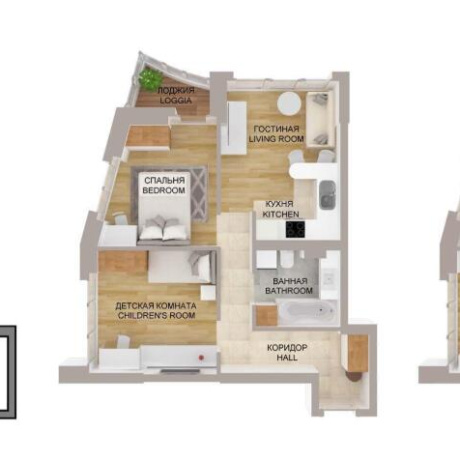 Фотография 3-комнатная квартира по адресу Мира просп., д. 18 - фото 1