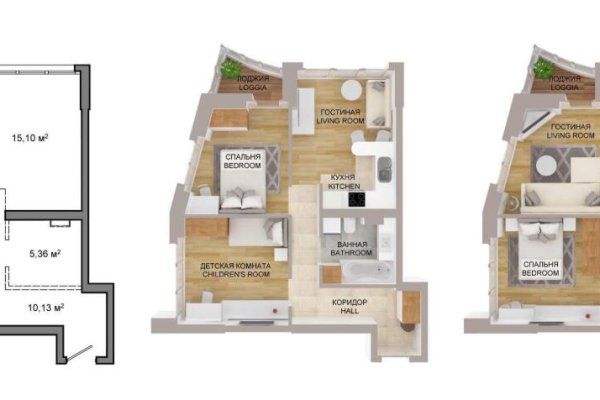 3-комнатная квартира по адресу Мира просп., д. 18 - фото 1