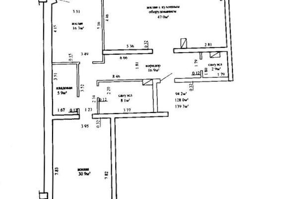 3-комнатная квартира по адресу Победителей просп., д. 115 - фото 1