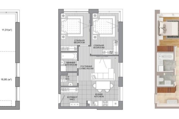 3-комнатная квартира по адресу Савицкого ул., д. 8 - фото 1