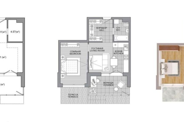 3-комнатная квартира по адресу Савицкого ул., д. 8 - фото 1