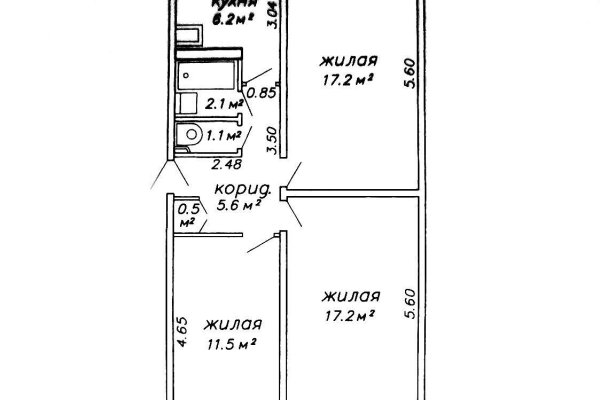 3-комнатная квартира по адресу Сердича ул., д. 80 - фото 1
