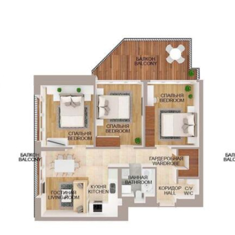 Фотография 4-комнатная квартира по адресу Игоря Лученка ул., д. 8 - фото 1