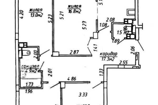 4-комнатная квартира по адресу Казимировская ул., д. 27 - фото 1