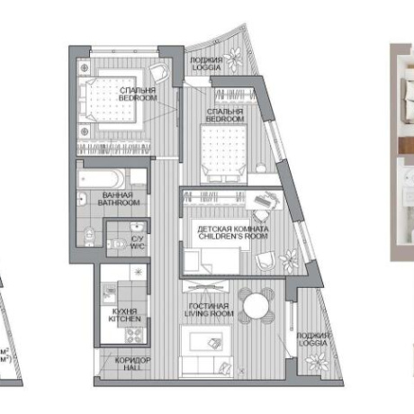 Фотография 4-комнатная квартира по адресу Леонида Щемелёва ул., д. 18 - фото 1