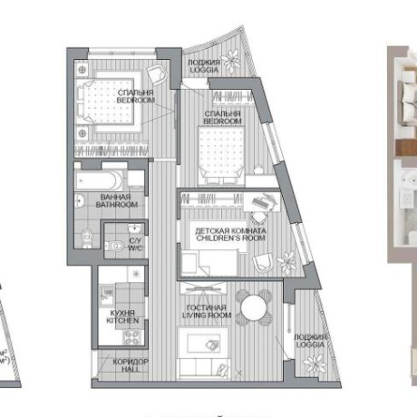 Фотография 4-комнатная квартира по адресу Леонида Щемелёва ул., д. 18 - фото 1