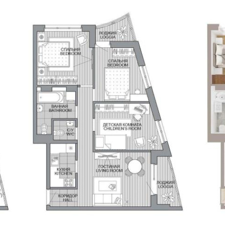 Фотография 4-комнатная квартира по адресу Леонида Щемелёва ул., д. 18 - фото 1