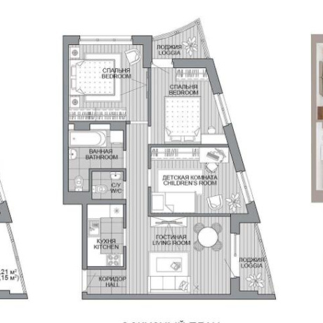 Фотография 4-комнатная квартира по адресу Леонида Щемелёва ул., д. 18 - фото 1
