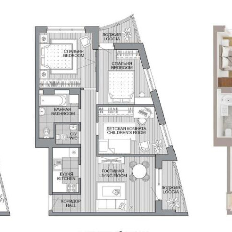 Фотография 4-комнатная квартира по адресу Леонида Щемелёва ул., д. 18 - фото 1