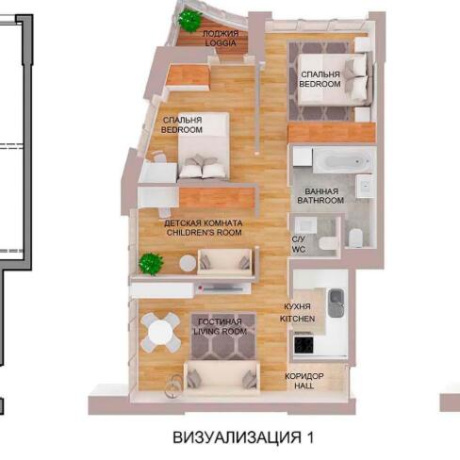 Фотография 4-комнатная квартира по адресу Мира просп., д. 14 - фото 1