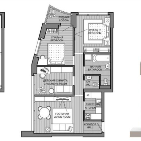 Фотография 4-комнатная квартира по адресу Мира просп., д. 18 - фото 1