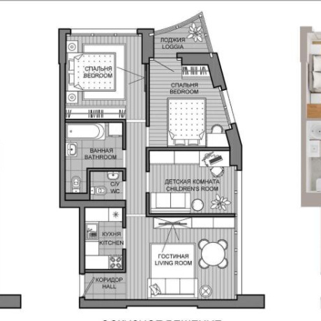 Фотография 4-комнатная квартира по адресу Мира просп., д. 18 - фото 1