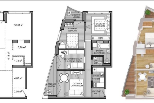4-комнатная квартира по адресу Мира просп., д. 18 - фото 1