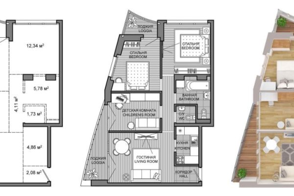 4-комнатная квартира по адресу Мира просп., д. 18 - фото 1