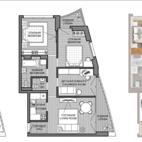 Фотография 4-комнатная квартира по адресу Мира просп., д. 18 - фото 1