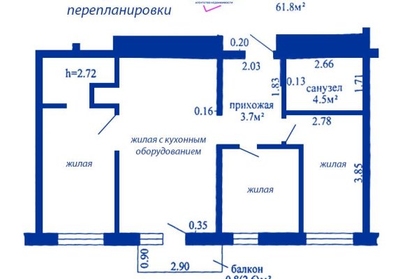 4-комнатная квартира по адресу Пилотная ул., д. 20 - фото 1