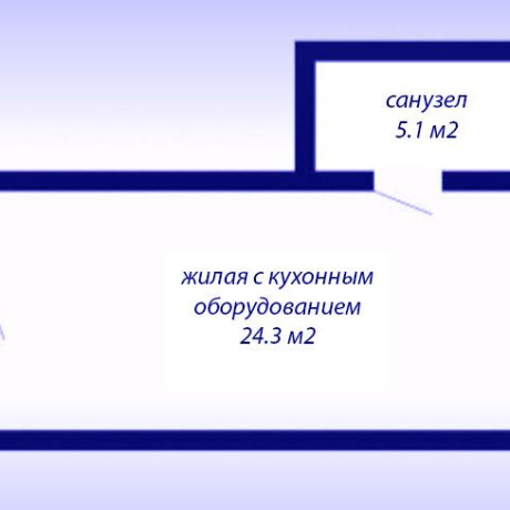Фотография 1-комнатная квартира по адресу Леонида Щемелёва ул., д. 10 - фото 6