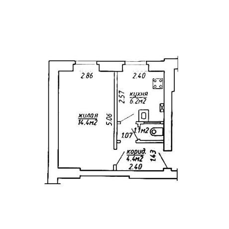 Фотография 1-комнатная квартира по адресу Амураторская ул., д. 2 - фото 20
