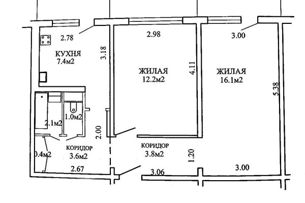 2-комнатная квартира по адресу Кабушкина пер., д. 5 - фото 2