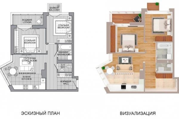 3-комнатная квартира по адресу Леонида Щемелёва ул., д. 14 - фото 1