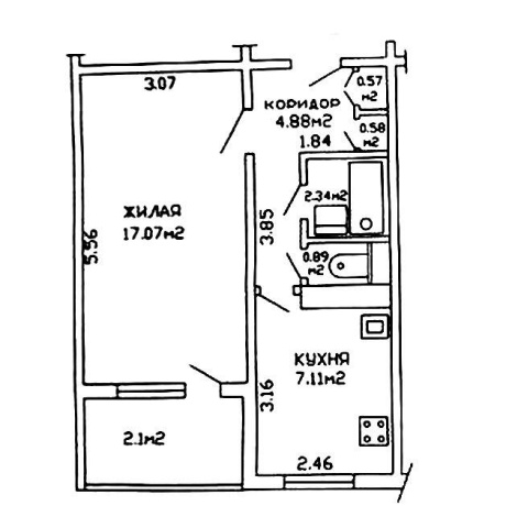 Фотография 1-комнатная квартира по адресу Восточная ул., д. 26 - фото 17