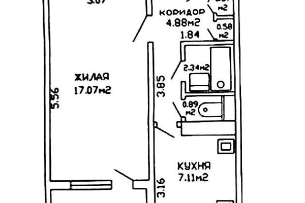 1-комнатная квартира по адресу Восточная ул., д. 26 - фото 18
