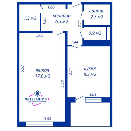 Фотография 1-комнатная квартира по адресу Илимская ул., д. 43 - фото 2