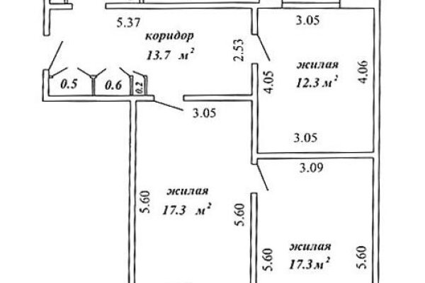 3-комнатная квартира по адресу Тимошенко ул., д. 24 к. 1 - фото 18