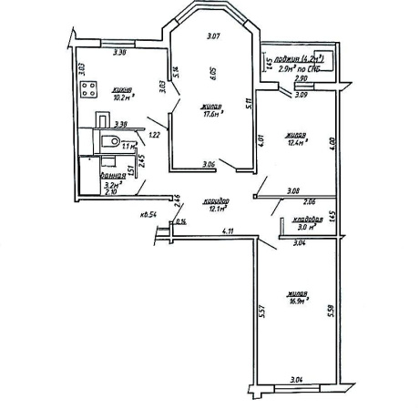 Фотография 3-комнатная квартира по адресу Острожских ул., д. 12 - фото 8