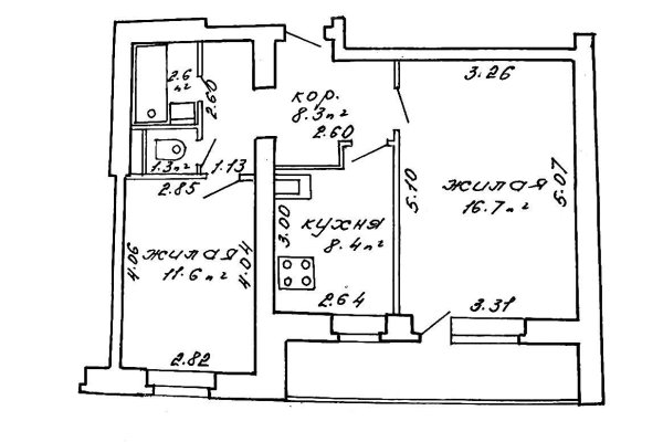 2-комнатная квартира по адресу Сморговский тракт, д. 10 - фото 12