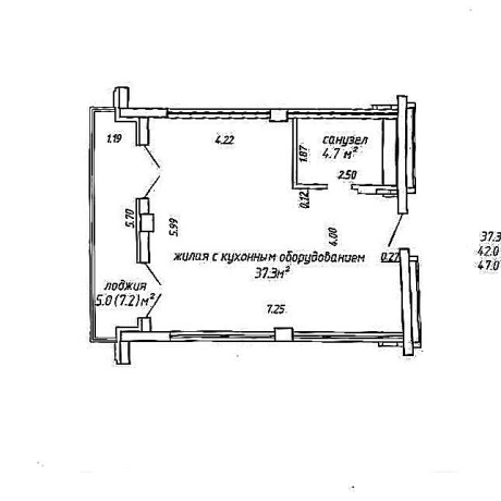 Фотография 1-комнатная квартира по адресу Макаенка ул., д. 12 к. а - фото 7