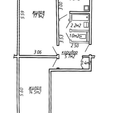 Фотография 2-комнатная квартира по адресу Седых ул., д. 64 - фото 11