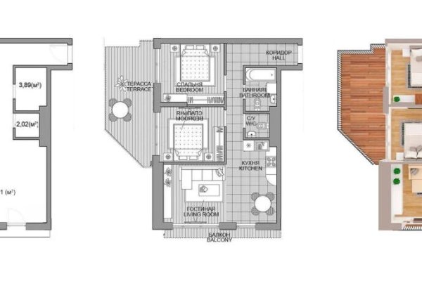 3-комнатная квартира по адресу Левина ул., д. 7 - фото 2