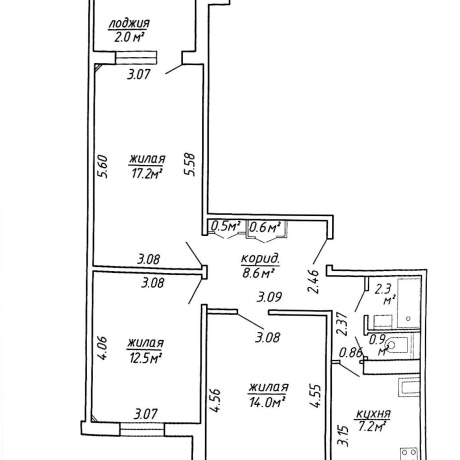 Фотография 3-комнатная квартира по адресу Горецкого ул., д. 67 - фото 17